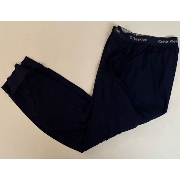 Calvin Klein NM2235410 Men Sz XL Navy Blue Modal Elastane Lounge Joggers Pants - Picture 7 of 10